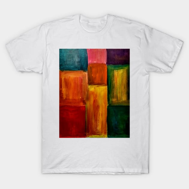 Abstract painting of colorblock T-Shirt by kkartwork